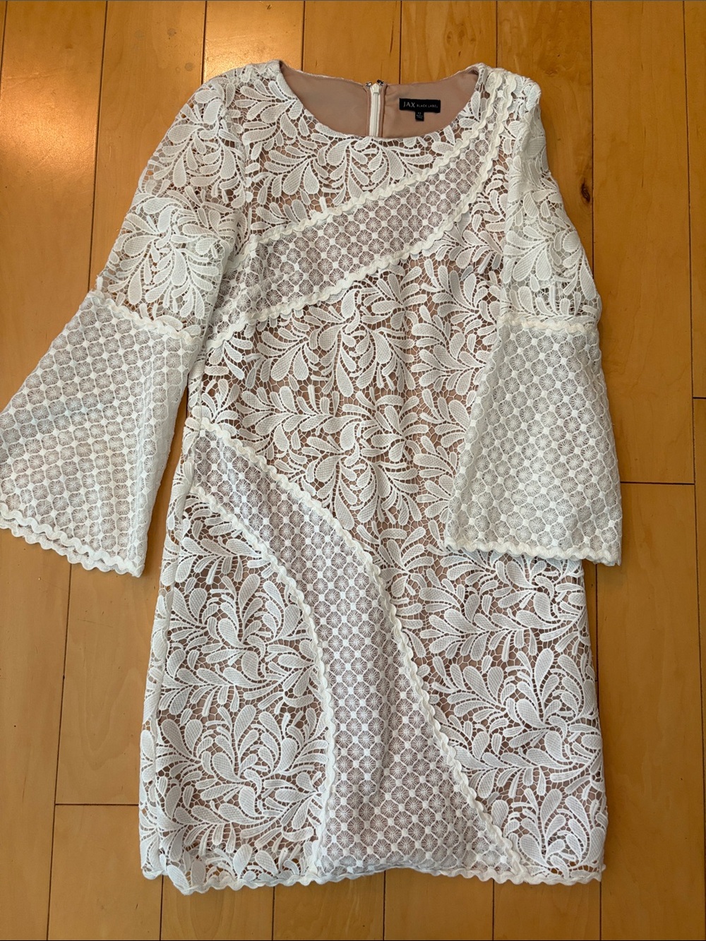 Lace Retro 70’s  Bell Sleeved Midi Feminine Cottagecore Party Dress Wedding